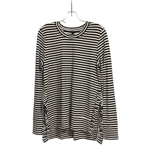 Stella & Dot Long Sleve Black & White Stripe Tunic Size Medium Preowned.